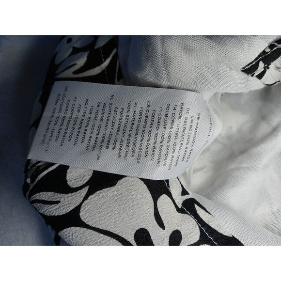 Faithfull the Brand Gaia Behati Floral Mini Dress Black White Lined Size 8/L NWT - Picture 14 of 15